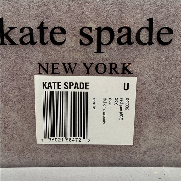 Kate Spade Staci Mini Dual Zip Around Crossbody Red Jam - Picture 10 of 16